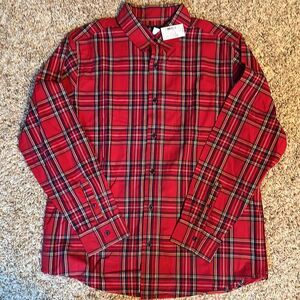 NWT- Place - Men’s Tartan Button Down - Size L
